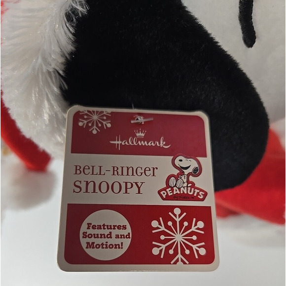 Hallmark Peanuts 2011 Bell Ringer Snoopy Animated Christmas Musical Plush 13.5" - Picture 8 of 10